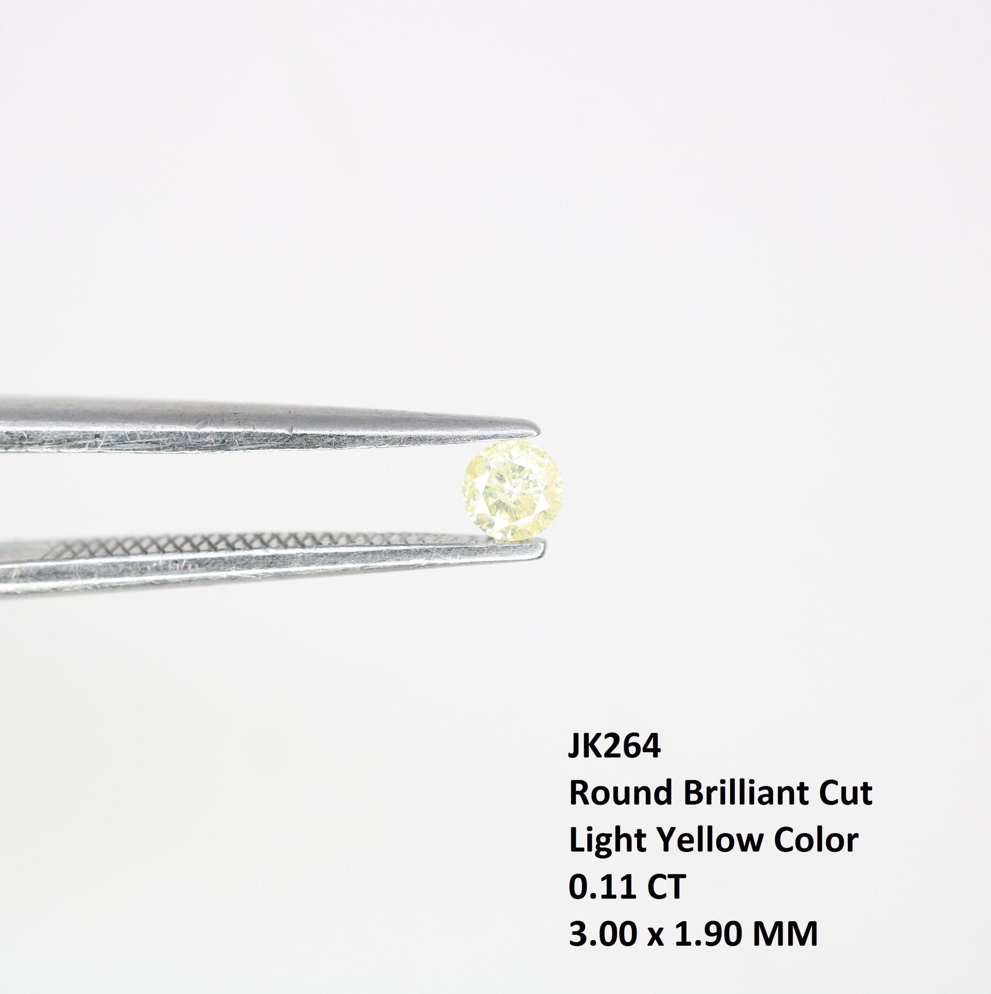 0.11 CT 3.00 MM Brilliant Cut Round Light Yellow Salt and Pepper Diamond for Engagement Rings, Custom Jewelry and Elegant Promise Rings - JayKrishna Diamond