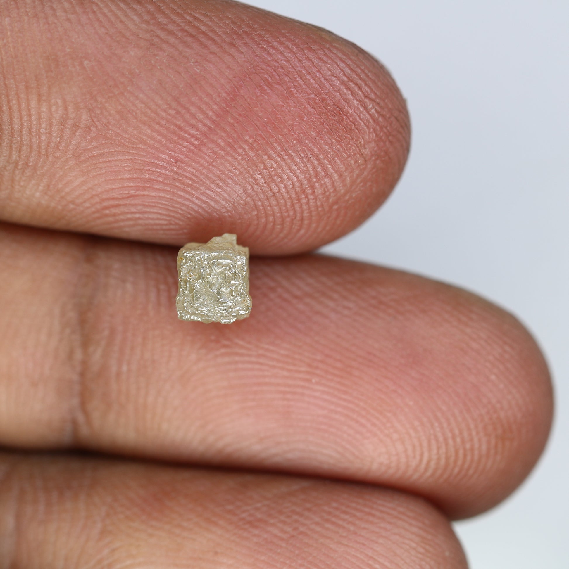 1.28 Carat Grey Color Congo Cube Raw Loose Rough Diamond For Wedding Ring - JayKrishna Diamond