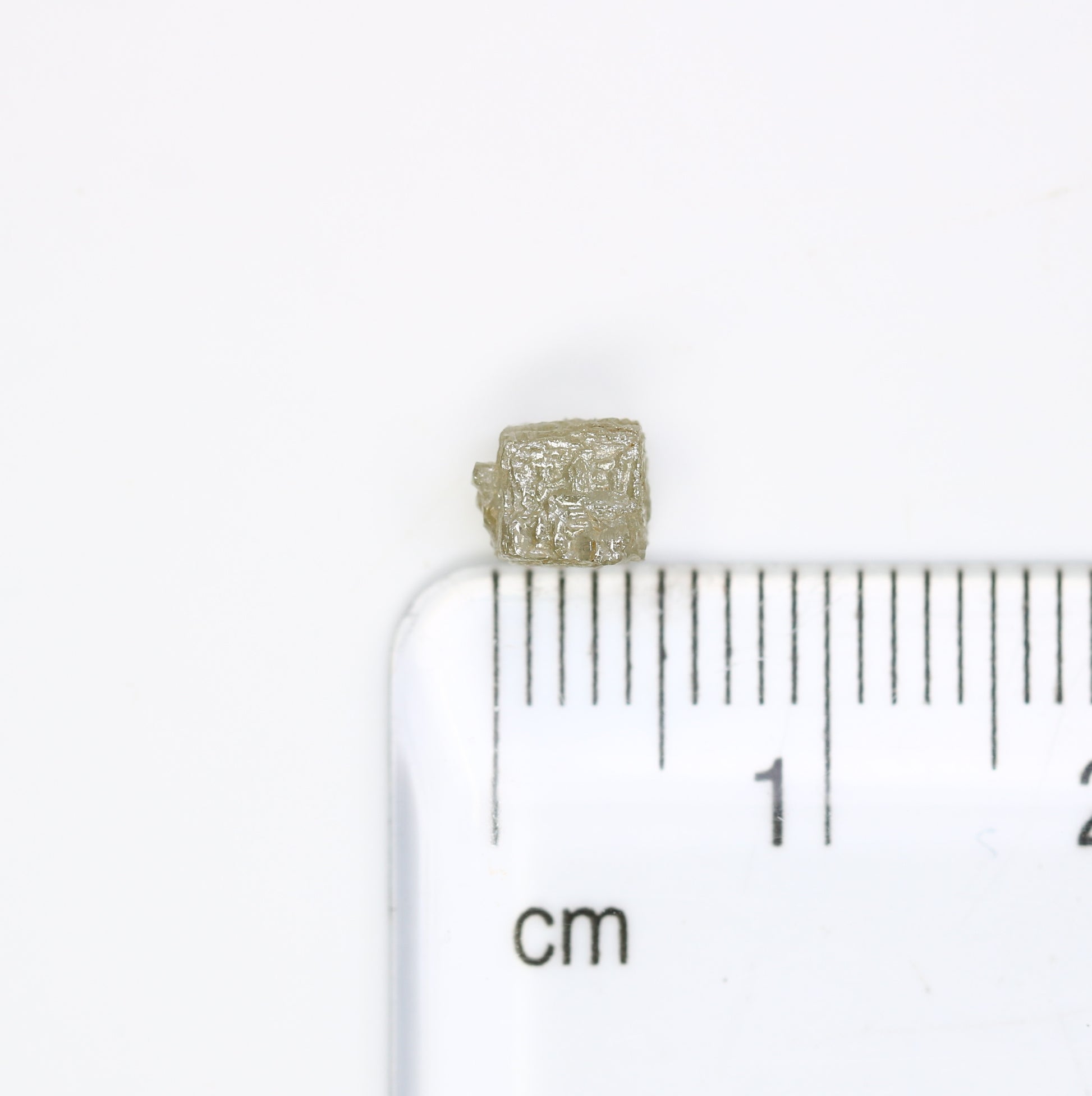 1.28 Carat Grey Color Congo Cube Raw Loose Rough Diamond For Wedding Ring - JayKrishna Diamond