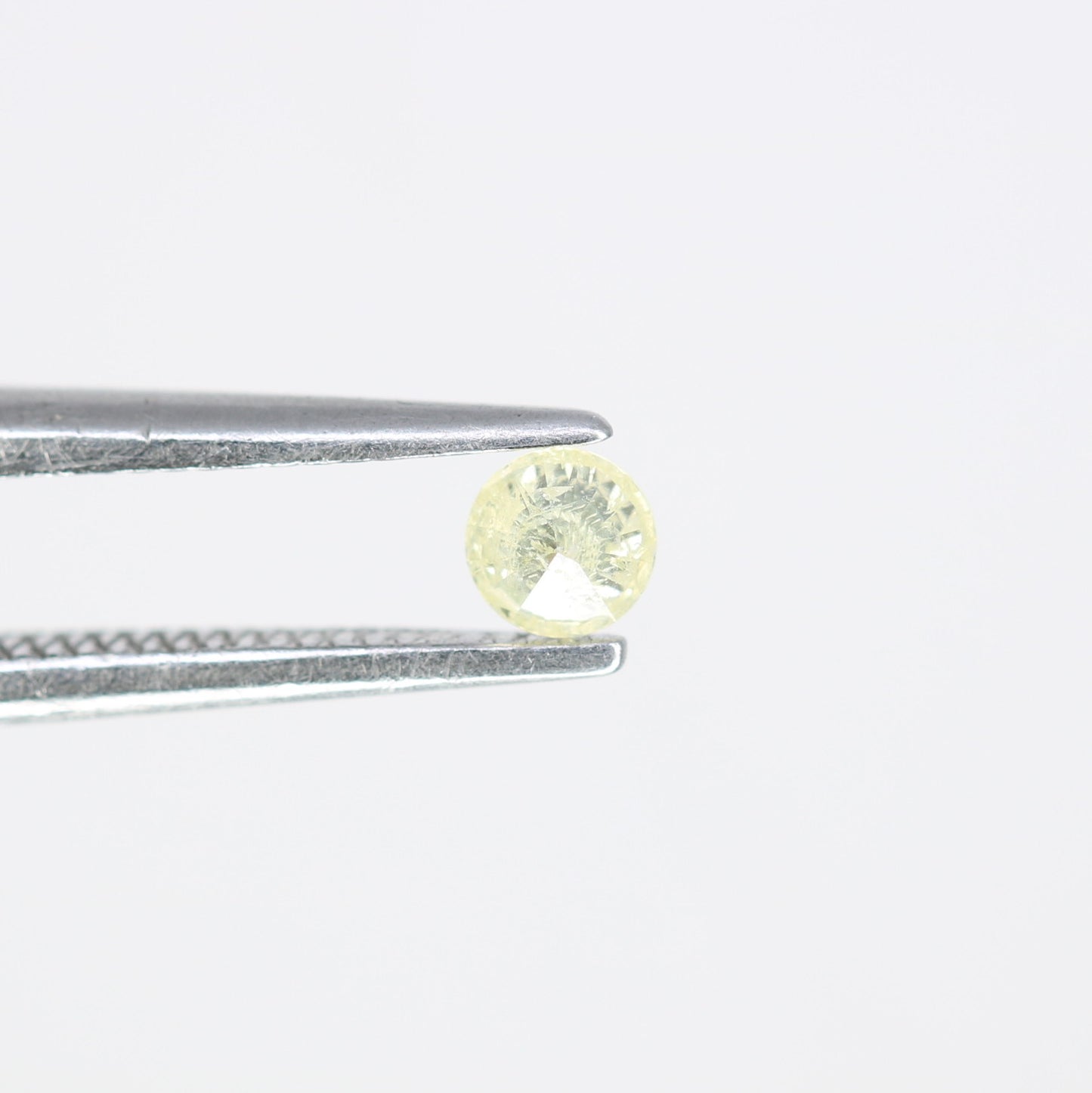 0.11 CT Natural Light Yellow Round Brilliant Cut Salt and Pepper Diamond for Engagement Rings, Custom Jewelry and Chic Bracelets - JayKrishna Diamond