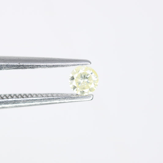 0.12 CT Round Brilliant Cut Natural Light Yellow Diamond – 3.00 x 1.90 MM, Ideal for Engagement Rings, Custom Jewelry, and Fine Accessories - JayKrishna Diamond