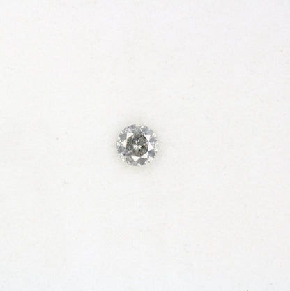 0.43 CT Round Brilliant Cut Salt and Pepper Natural Diamond for Engagement Ring and Custom Bridal Jewelry - JayKrishna Diamond