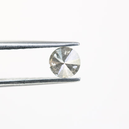 0.43 CT Round Brilliant Cut Salt and Pepper Natural Diamond for Engagement Ring and Custom Bridal Jewelry - JayKrishna Diamond
