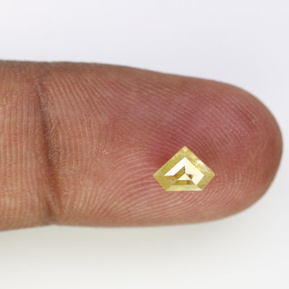 0.65 Carat 5 MM Loose Rustic Yellow Diamond for Earrings - Unique Natural Gemstone for Custom Jewelry Design - JayKrishna Diamond