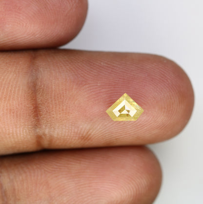 0.65 Carat 5 MM Loose Rustic Yellow Diamond for Earrings - Unique Natural Gemstone for Custom Jewelry Design - JayKrishna Diamond