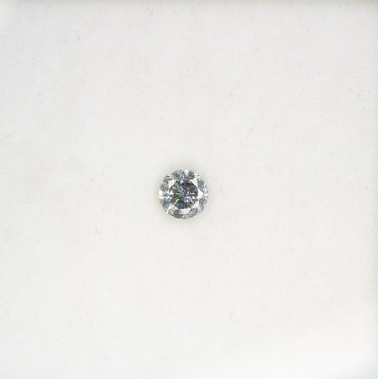 0.42 CT Round Brilliant Cut Salt and Pepper Loose Diamond for Engagement Ring and Custom Fine Jewelry - JayKrishna Diamond