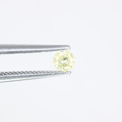 0.11 CT 3.00 MM Loose Round Brilliant Cut Light Yellow Salt and Pepper Diamond for Engagement Rings, Custom Jewelry and Chic Bracelets - JayKrishna Diamond