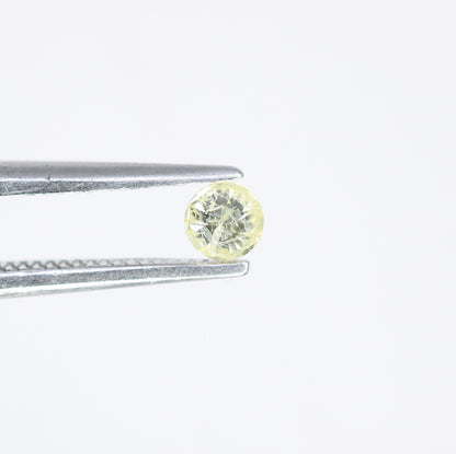 0.11 CT 3.00 MM Loose Round Brilliant Cut Light Yellow Salt and Pepper Diamond for Engagement Rings, Custom Jewelry and Chic Bracelets - JayKrishna Diamond