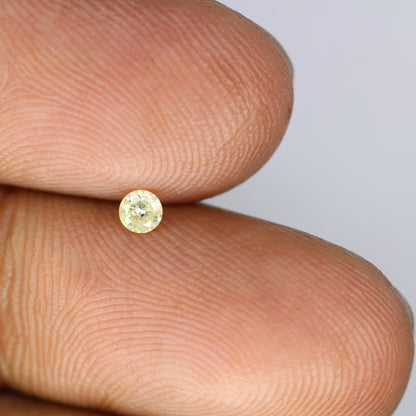 0.11 CT 3.00 MM Loose Round Brilliant Cut Light Yellow Salt and Pepper Diamond for Engagement Rings, Custom Jewelry and Chic Bracelets - JayKrishna Diamond
