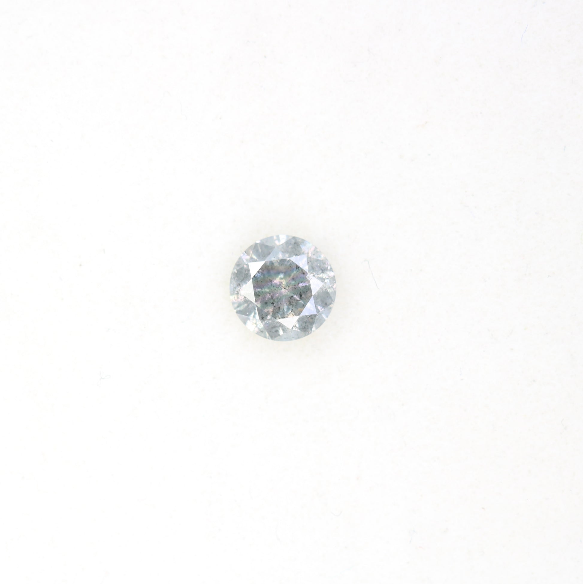 Unique 0.42 CT Salt & Pepper Round Brilliant Cut Diamond | Perfect for Engagement Rings - JayKrishna Diamond