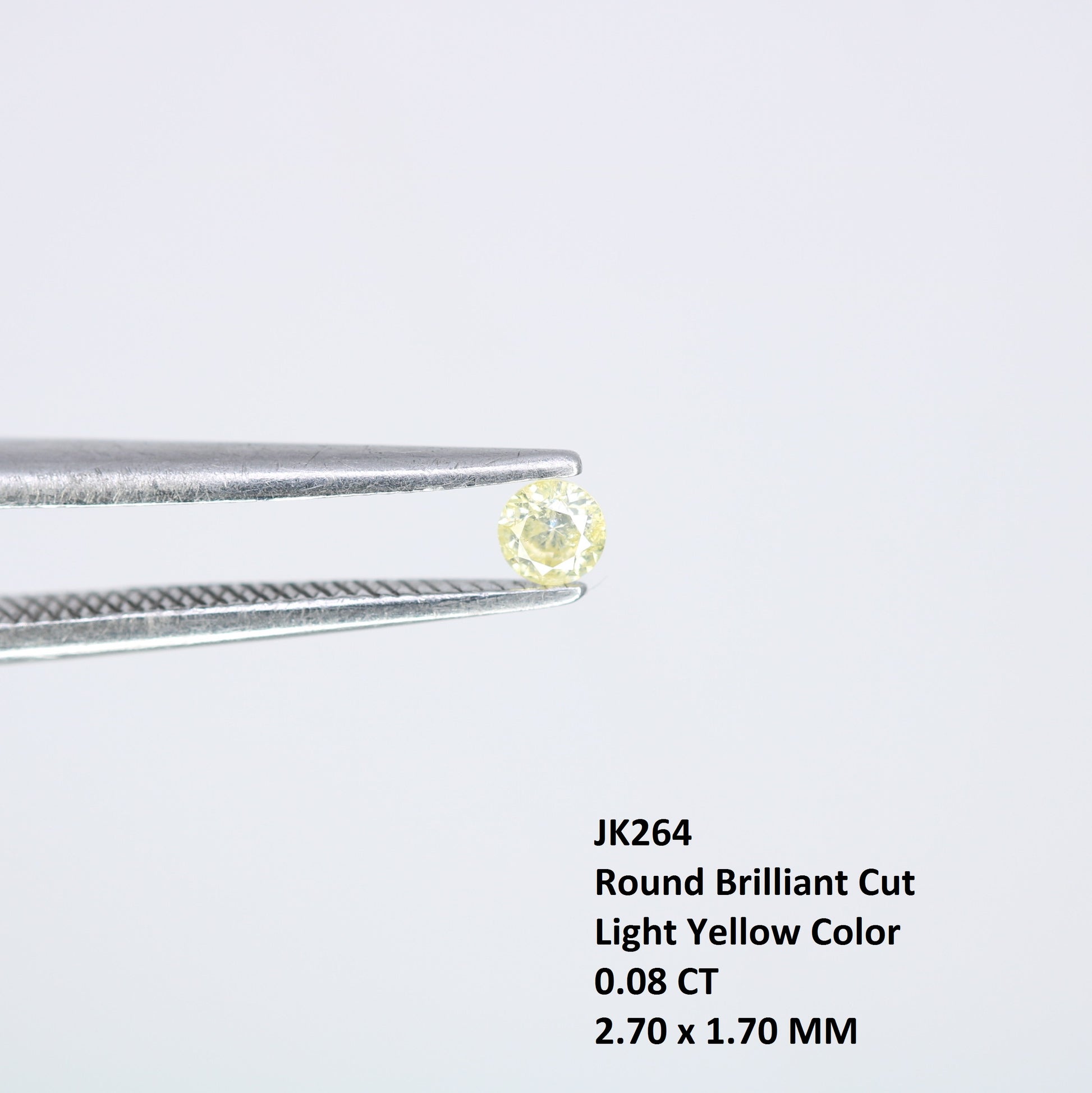 Natural 0.08 CT 2.70 MM Brilliant Cut Loose Yellow Diamond | Perfect for Engagement Rings, Earrings, Promise Rings, Bracelets & More - JayKrishna Diamond