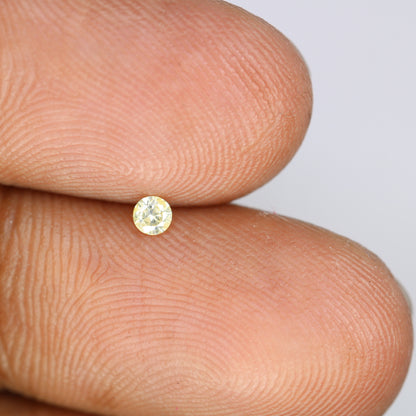 Natural 0.08 CT 2.70 MM Brilliant Cut Loose Yellow Diamond | Perfect for Engagement Rings, Earrings, Promise Rings, Bracelets & More - JayKrishna Diamond