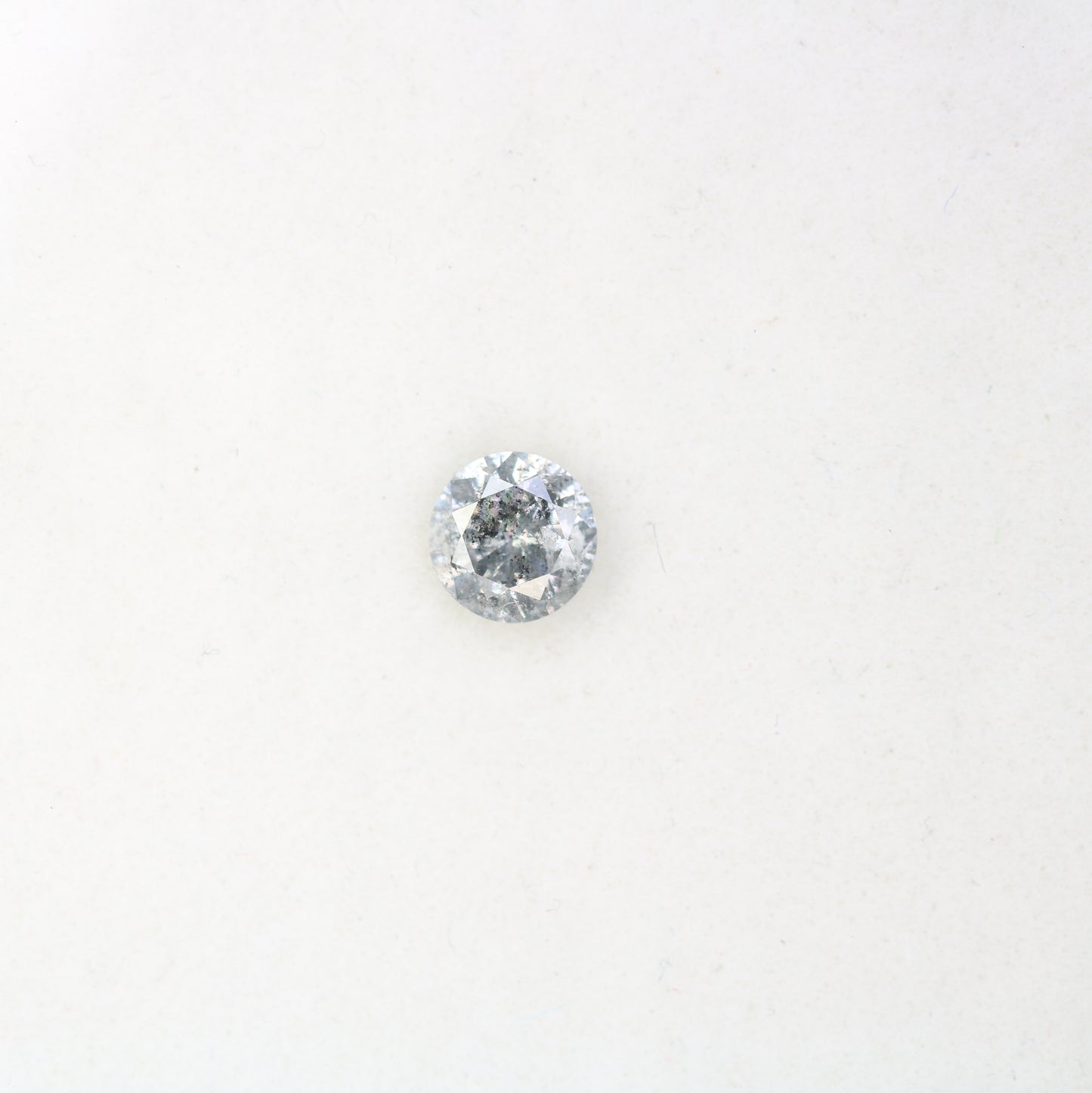 0.43 CT Round Brilliant Cut Salt and Pepper Natural Diamond for Engagement Ring and Unique Wedding Jewelry Design - JayKrishna Diamond