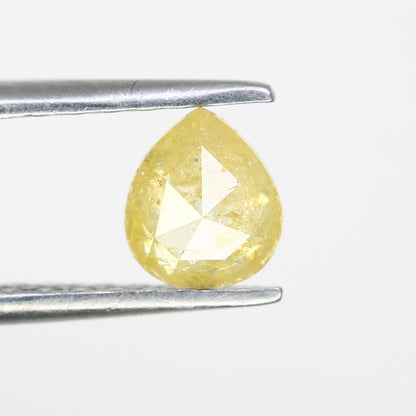 0.53 Ct 5.6 MM Fancy Yellow Loose Natural Pear Shaped Diamond For Engagement Ring - JayKrishna Diamond