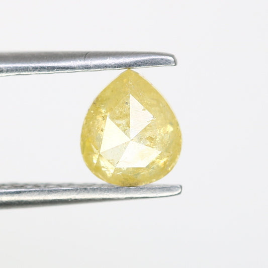 0.53 Ct 5.6 MM Fancy Yellow Loose Natural Pear Shaped Diamond For Engagement Ring - JayKrishna Diamond