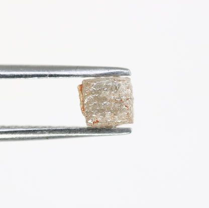 0.86 CT 4.40 MM Grey Rough Diamond Congo Cube Loose Uncut Raw Diamond For Wedding Ring - JayKrishna Diamond