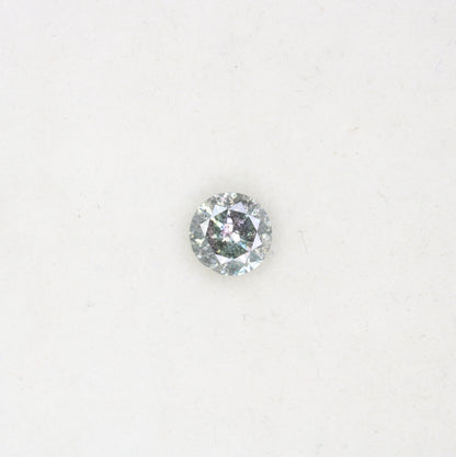 0.44 CT Salt and Pepper Natural Round Brilliant Cut Diamond for Engagement Ring and Unique Bridal Jewelry Design - JayKrishna Diamond
