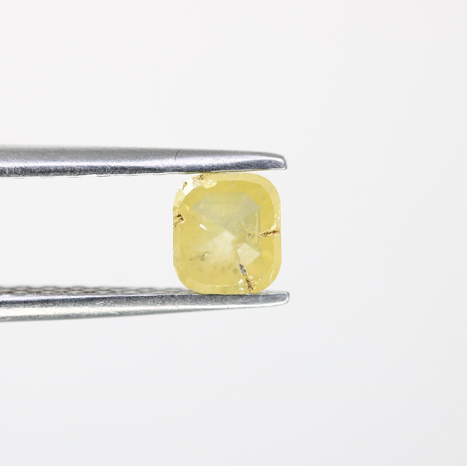0.62 Carat Cushion Shaped Loose Fancy Yellow Diamond (4.7 MM) for a One-of-a-Kind Promise Ring: Elegant Gemstone Treasure - JayKrishna Diamond
