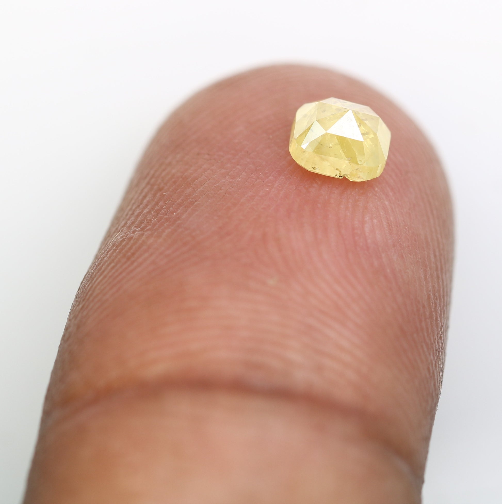 0.62 Carat Cushion Shaped Loose Fancy Yellow Diamond (4.7 MM) for a One-of-a-Kind Promise Ring: Elegant Gemstone Treasure - JayKrishna Diamond