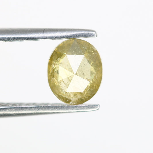 0.45 Carat 5.3 MM Loose Oval Shape Natural Yellow Rustic Diamond for Wedding Rings and Custom Bridal Jewelry Design - JayKrishna Diamond