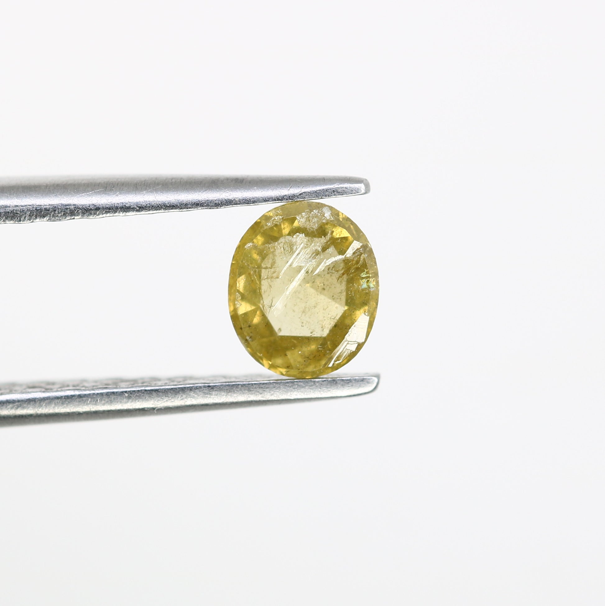 0.45 Carat 5.3 MM Loose Oval Shape Natural Yellow Rustic Diamond for Wedding Rings and Custom Bridal Jewelry Design - JayKrishna Diamond