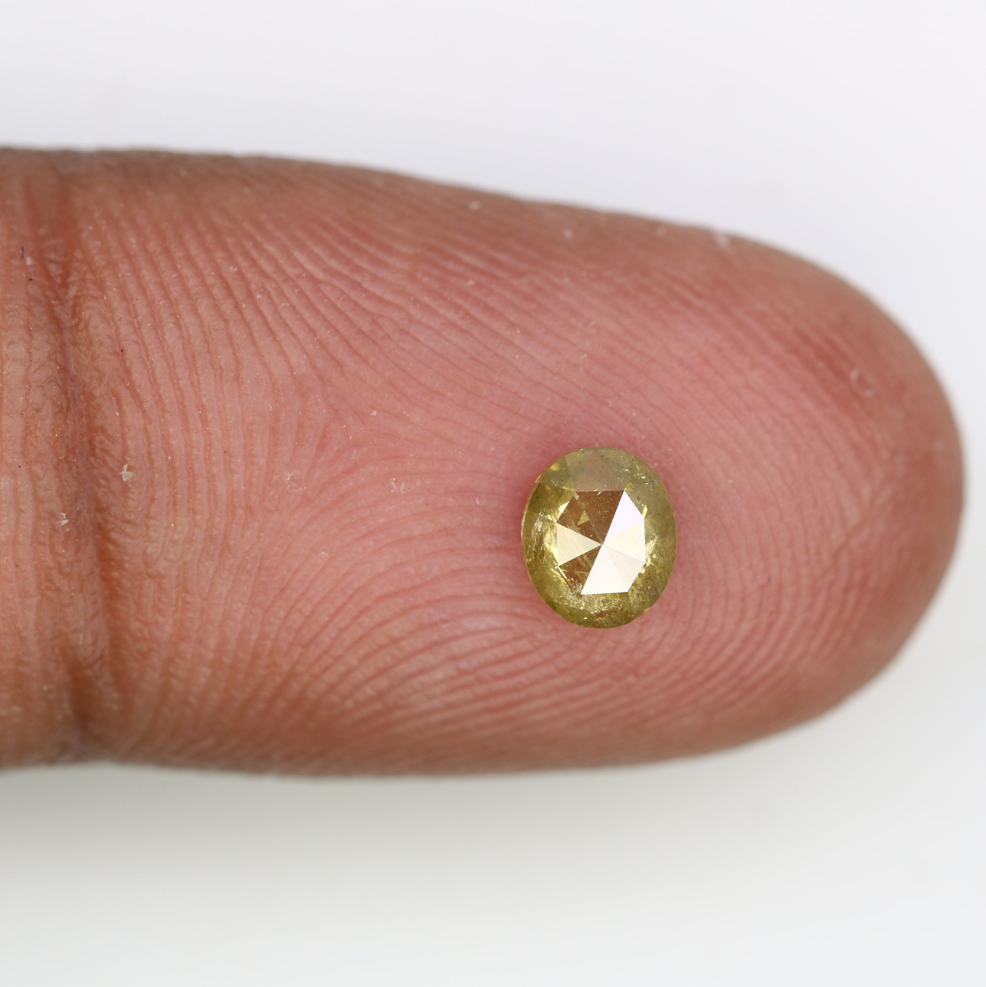 0.45 Carat 5.3 MM Loose Oval Shape Natural Yellow Rustic Diamond for Wedding Rings and Custom Bridal Jewelry Design - JayKrishna Diamond