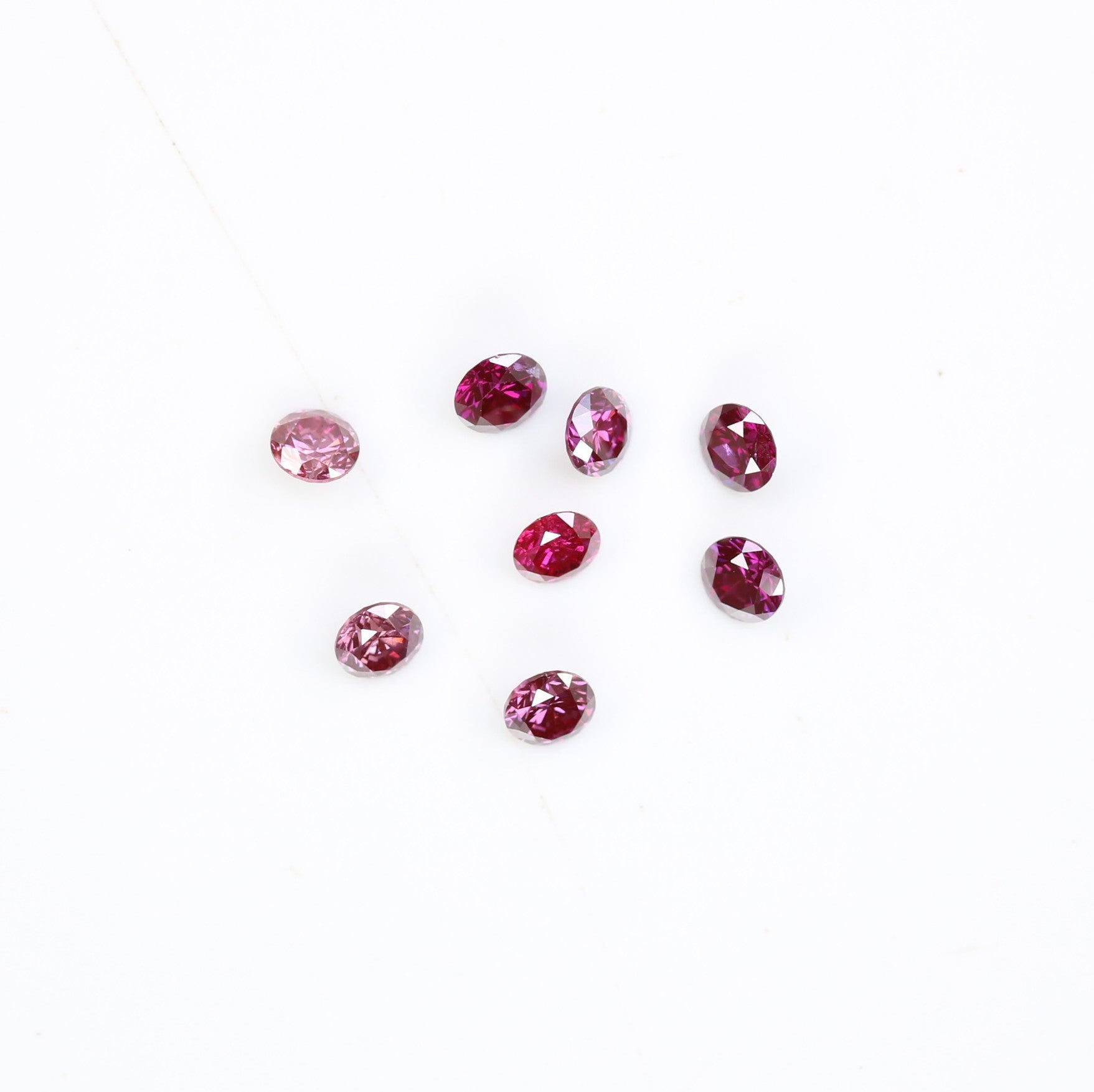 Stunning 0.35 CT Dark Pink Round Brilliant Cut Diamond | Perfect for Engagement Rings | 2.10-2.30 MM - JayKrishna Diamond