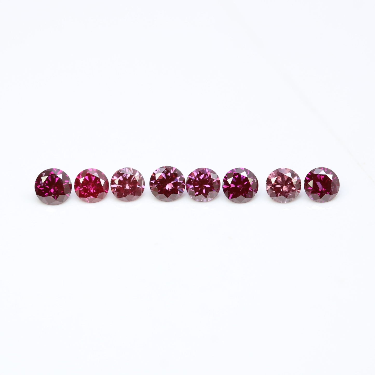 Stunning 0.35 CT Dark Pink Round Brilliant Cut Diamond | Perfect for Engagement Rings | 2.10-2.30 MM - JayKrishna Diamond
