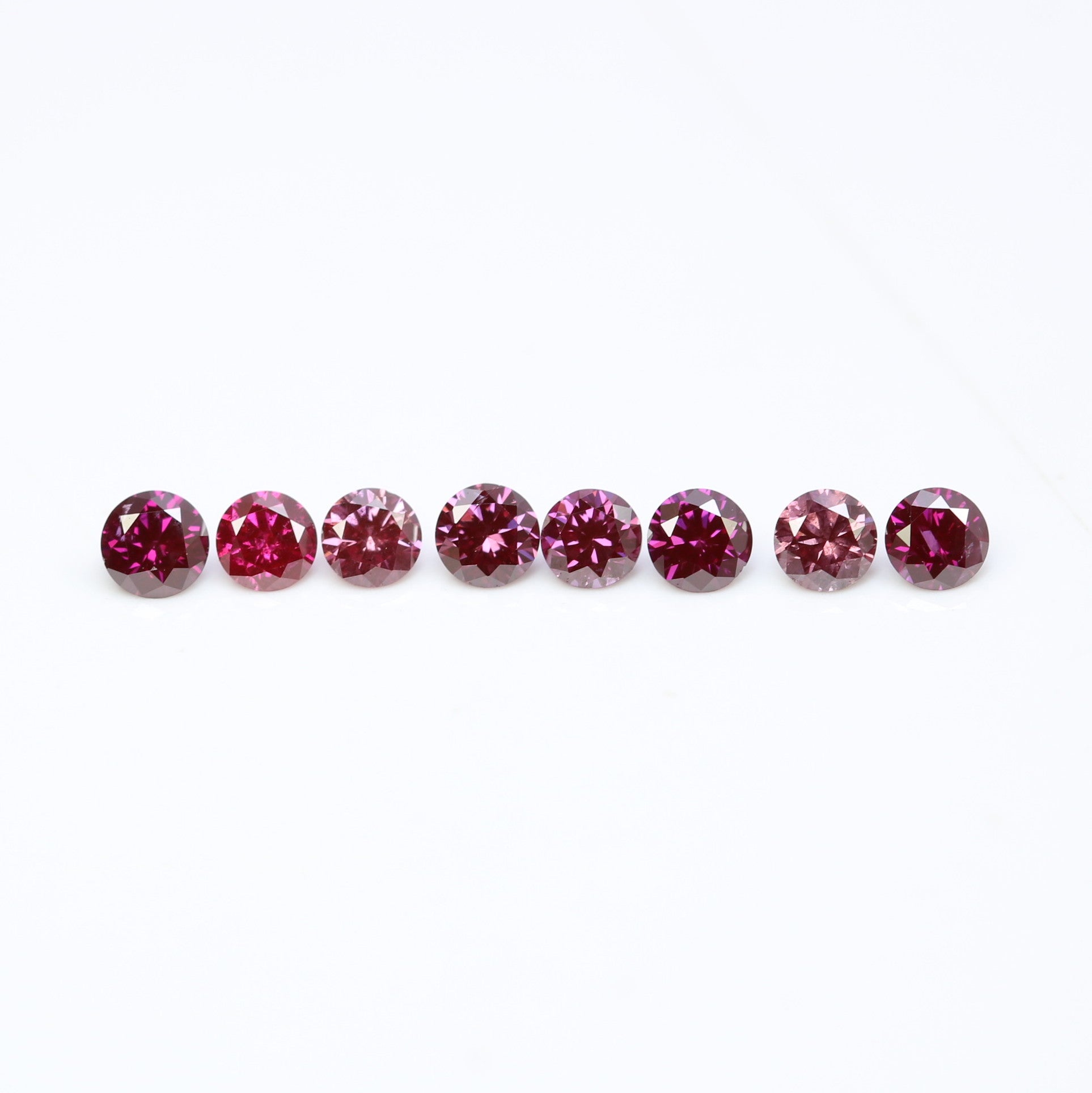 Stunning 0.35 CT Dark Pink Round Brilliant Cut Diamond | Perfect for Engagement Rings | 2.10-2.30 MM - JayKrishna Diamond