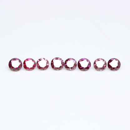 Stunning 0.35 CT Dark Pink Round Brilliant Cut Diamond | Perfect for Engagement Rings | 2.10-2.30 MM - JayKrishna Diamond