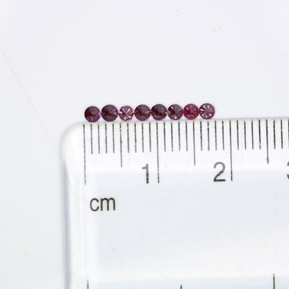 Stunning 0.35 CT Dark Pink Round Brilliant Cut Diamond | Perfect for Engagement Rings | 2.10-2.30 MM - JayKrishna Diamond