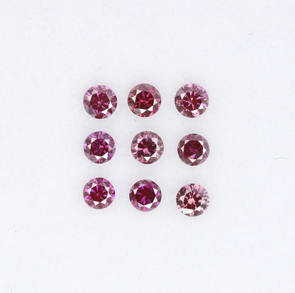0.39 CT 2.10 to 2.20 MM Round Brilliant Cut Dark Pink Diamond for Custom Engagement Rings, Unique Bridal Jewelry & Elegant Fine Jewelry - JayKrishna Diamond