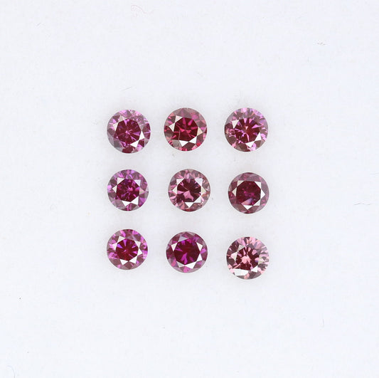 0.39 CT 2.10 to 2.20 MM Round Brilliant Cut Dark Pink Diamond for Custom Engagement Rings, Unique Bridal Jewelry & Elegant Fine Jewelry - JayKrishna Diamond