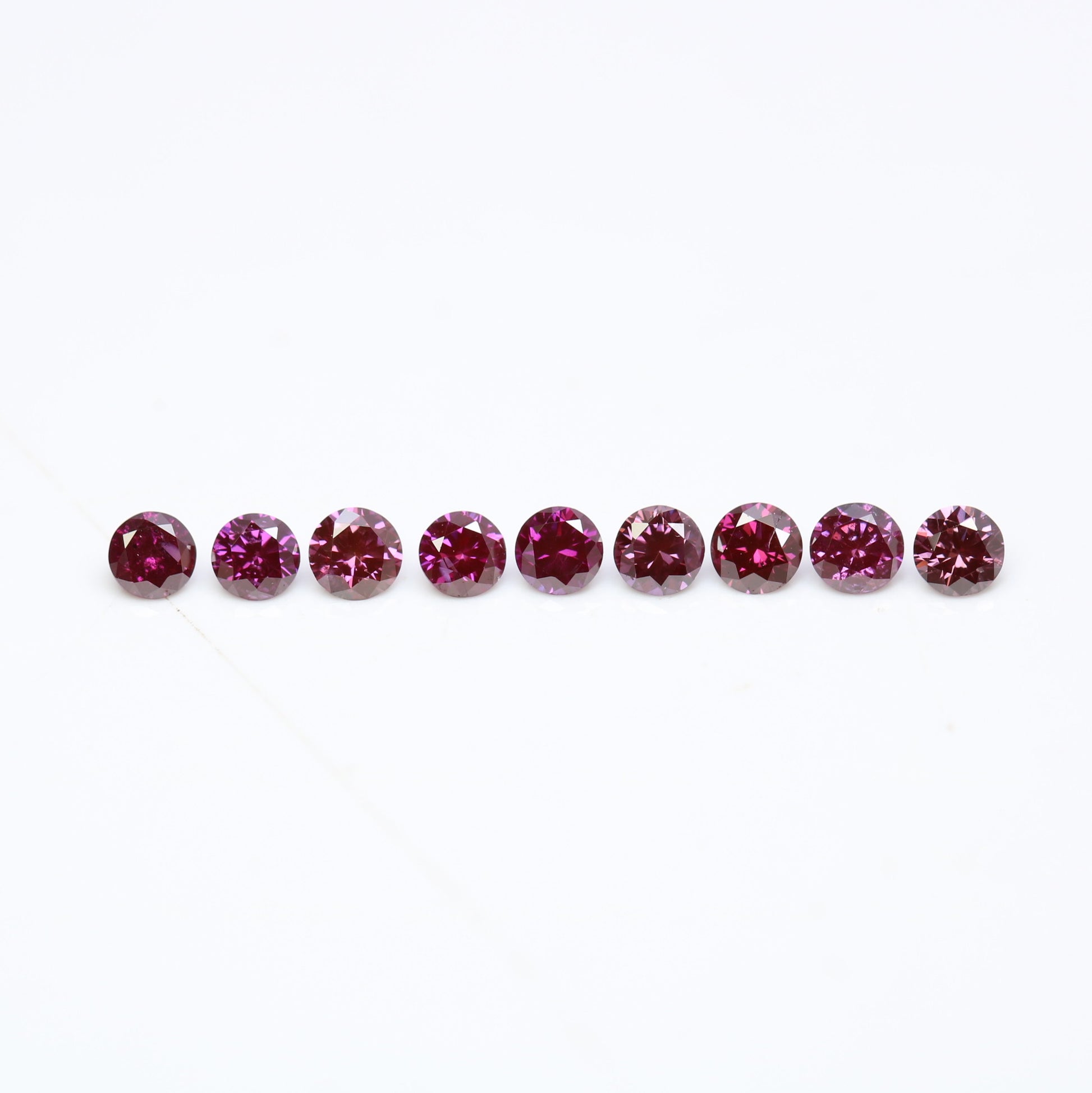 0.39 CT 2.10 to 2.20 MM Round Brilliant Cut Dark Pink Diamond for Custom Engagement Rings, Unique Bridal Jewelry & Elegant Fine Jewelry - JayKrishna Diamond