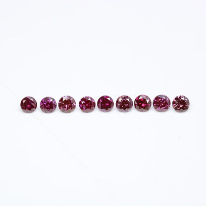 0.39 CT 2.10 to 2.20 MM Round Brilliant Cut Dark Pink Diamond for Custom Engagement Rings, Unique Bridal Jewelry & Elegant Fine Jewelry - JayKrishna Diamond