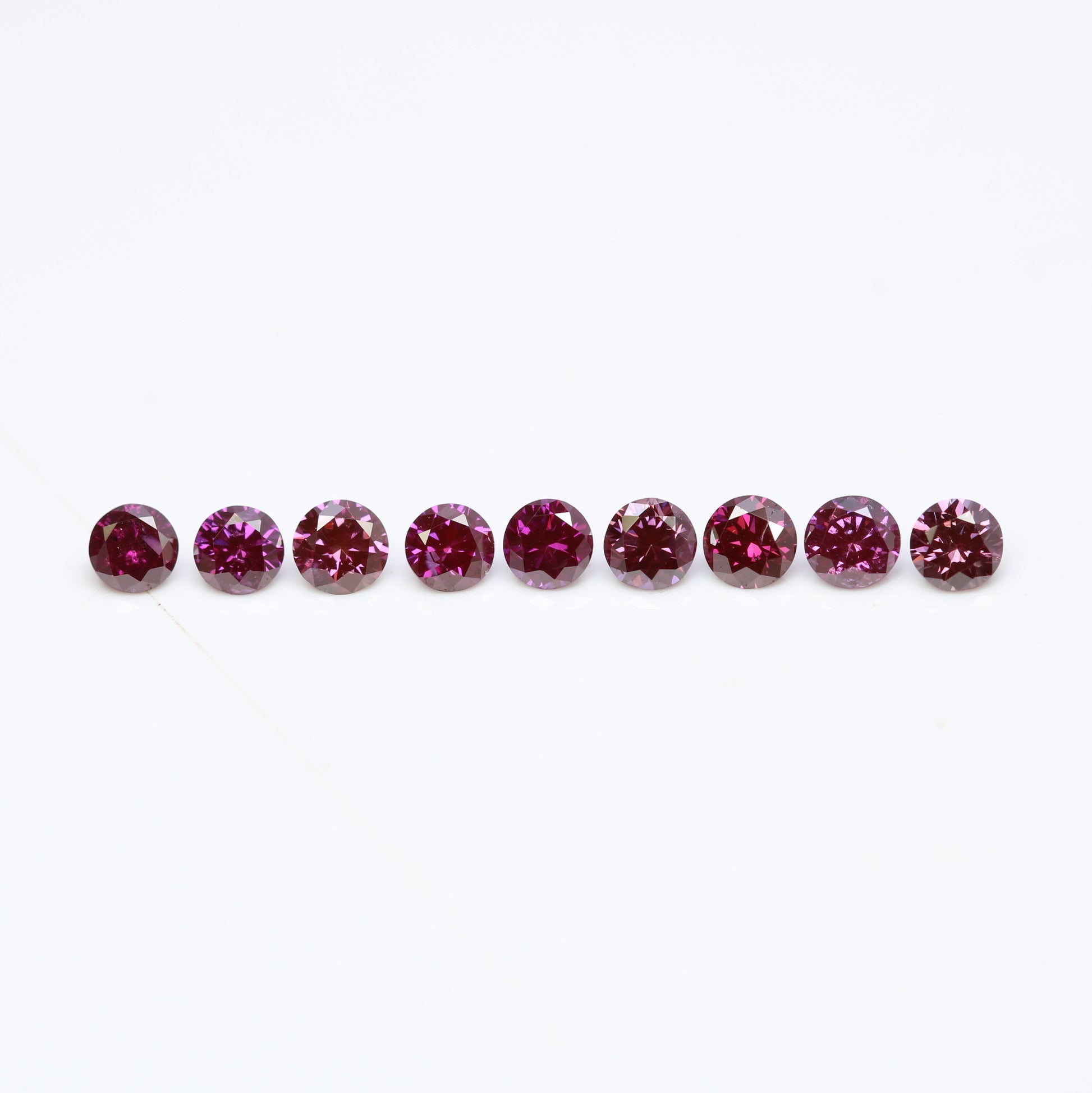 0.39 CT 2.10 to 2.20 MM Round Brilliant Cut Dark Pink Diamond for Custom Engagement Rings, Unique Bridal Jewelry & Elegant Fine Jewelry - JayKrishna Diamond
