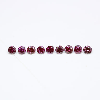0.39 CT 2.10 to 2.20 MM Round Brilliant Cut Dark Pink Diamond for Custom Engagement Rings, Unique Bridal Jewelry & Elegant Fine Jewelry - JayKrishna Diamond