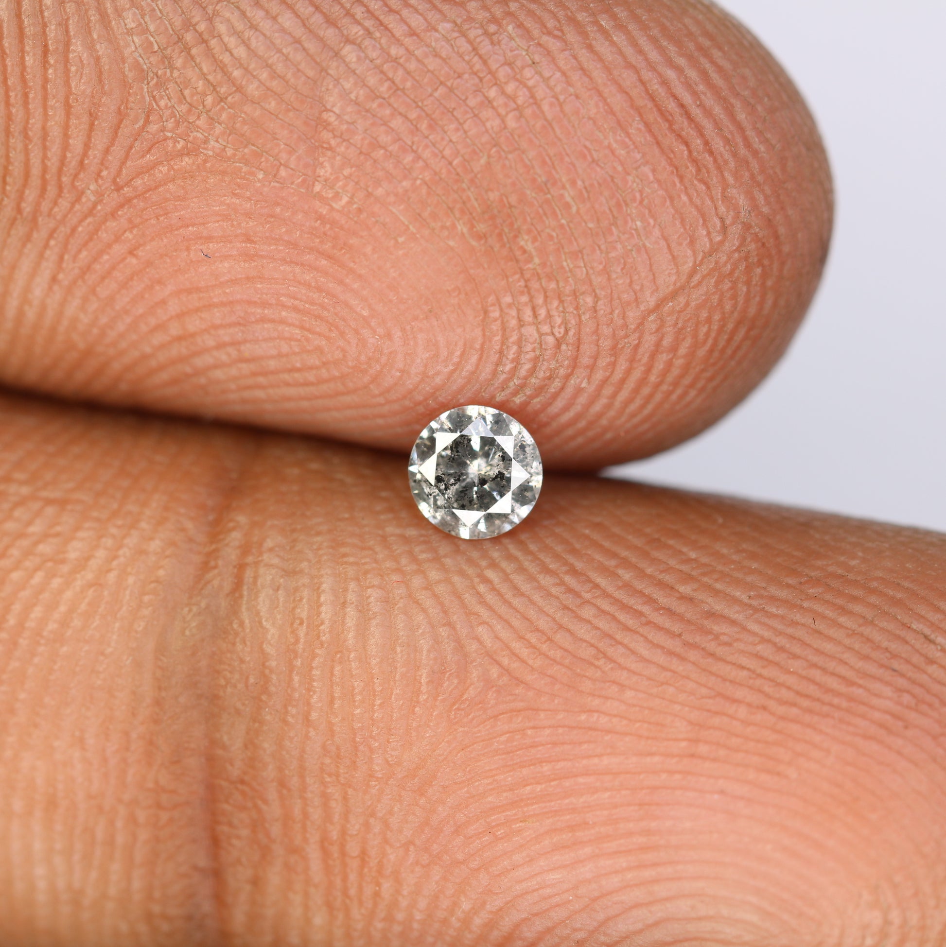 0.20 CT Round Brilliant Cut Salt and Pepper Diamond – Perfect for Engagement Rings, Necklaces, Promise Rings, Earrings & Anniversary Gifts - JayKrishna Diamond