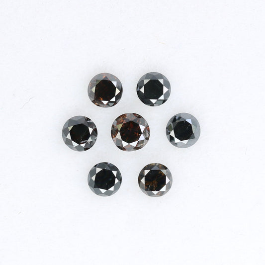 0.50 CT Round Brilliant Cut Dark Brown Diamond For Engagement Ring - JayKrishna Diamond