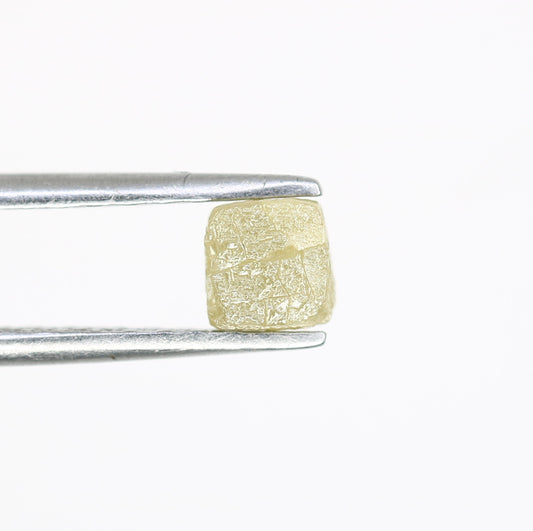 0.98 Carat Grey Color Natural Loose Unique Congo Cube Rough Diamond For Promise Ring - JayKrishna Diamond