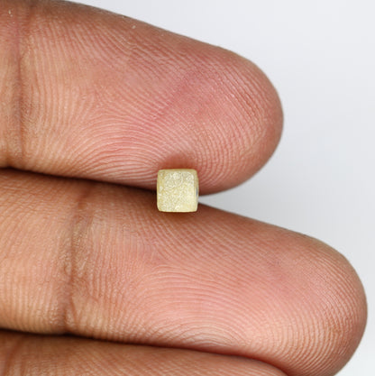 0.98 Carat Grey Color Natural Loose Unique Congo Cube Rough Diamond For Promise Ring - JayKrishna Diamond
