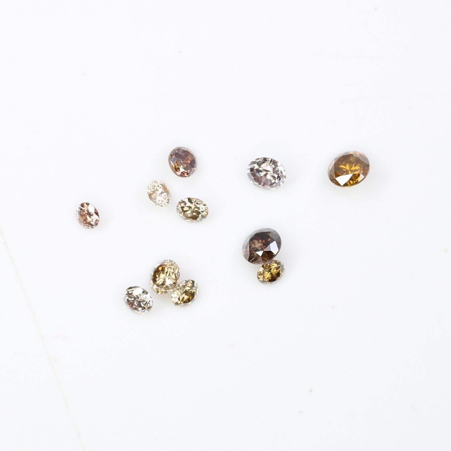 Elegant 0.35 CT Light Brown Round Brilliant Cut Diamond | Perfect for Engagement Rings | 1.50-2.30 MM - JayKrishna Diamond