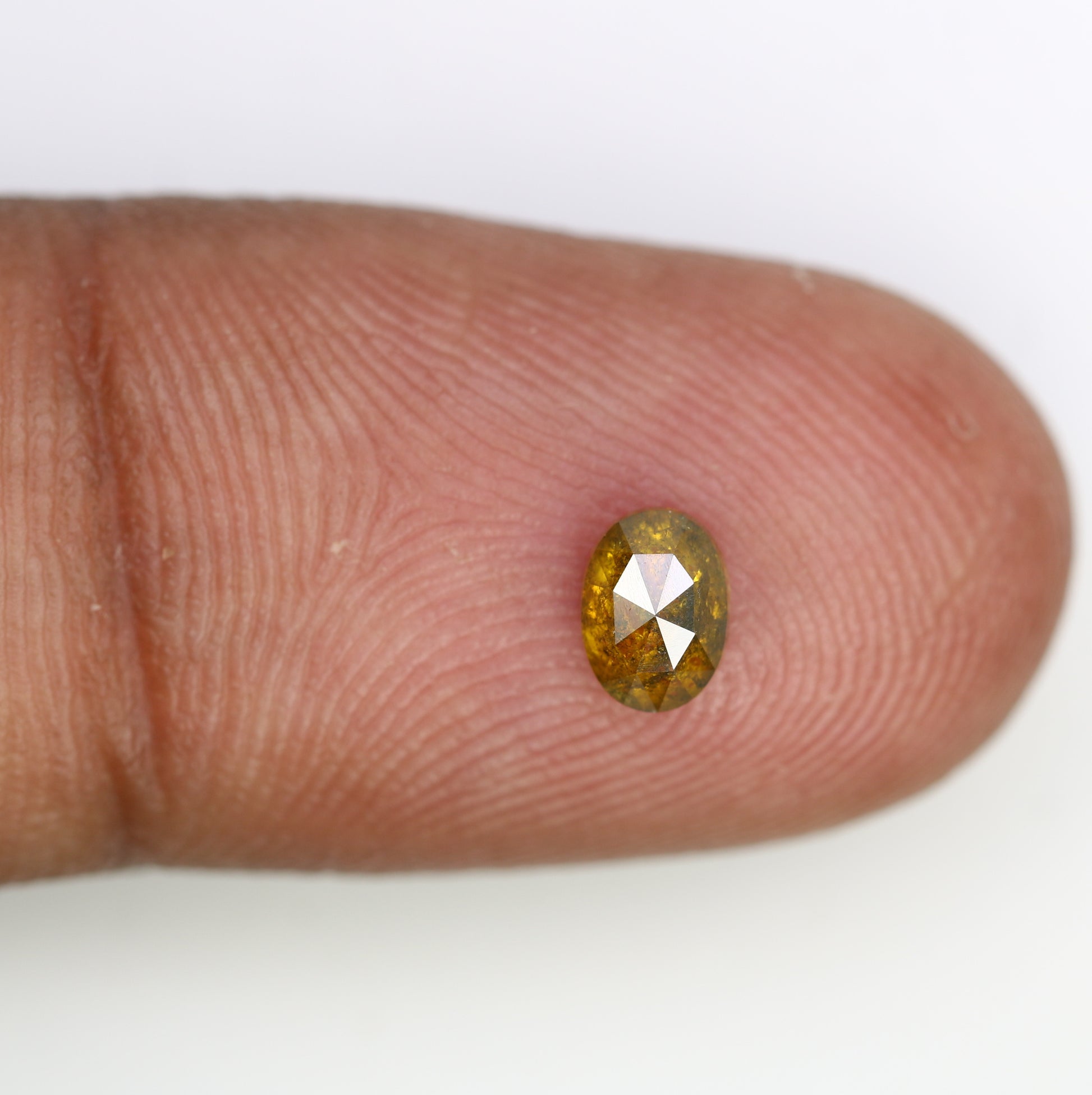 0.55 Ct 5.5MM Oval Shaped Natural Yellow Loose Diamond For Wedding Ring - JayKrishna Diamond