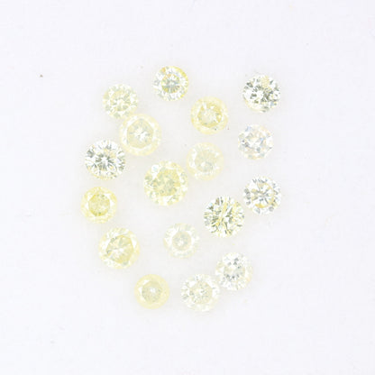 1.19 CT 2.30 To 2.80 MM Mix light Yellow Brilliant Cut Round Diamond For Engagement Ring - JayKrishna Diamond