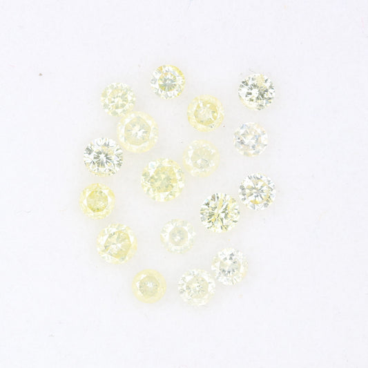 1.19 CT 2.30 To 2.80 MM Mix light Yellow Brilliant Cut Round Diamond For Engagement Ring - JayKrishna Diamond