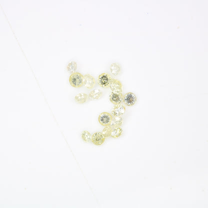 1.19 CT 2.30 To 2.80 MM Mix light Yellow Brilliant Cut Round Diamond For Engagement Ring - JayKrishna Diamond