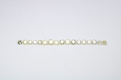 1.19 CT 2.30 To 2.80 MM Mix light Yellow Brilliant Cut Round Diamond For Engagement Ring - JayKrishna Diamond