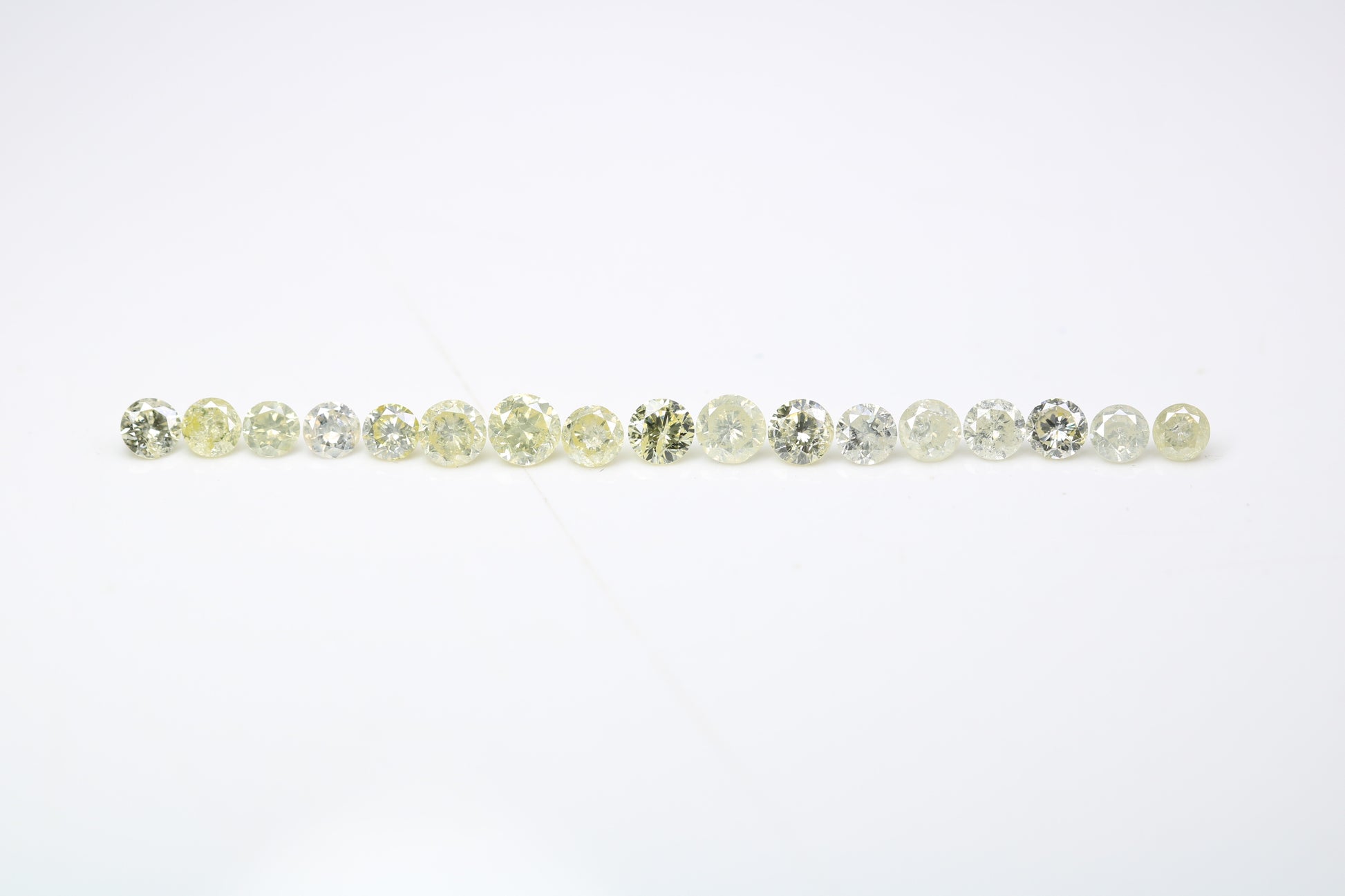 1.19 CT 2.30 To 2.80 MM Mix light Yellow Brilliant Cut Round Diamond For Engagement Ring - JayKrishna Diamond