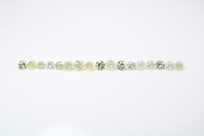 1.19 CT 2.30 To 2.80 MM Mix light Yellow Brilliant Cut Round Diamond For Engagement Ring - JayKrishna Diamond