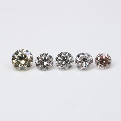 0.31 CT Fancy Mixed Light Brilliant Cut Round Diamonds (2.20 to 2.90 MM) – Ideal for Engagement Rings | Sparkling Round Diamond Jewelry - JayKrishna Diamond
